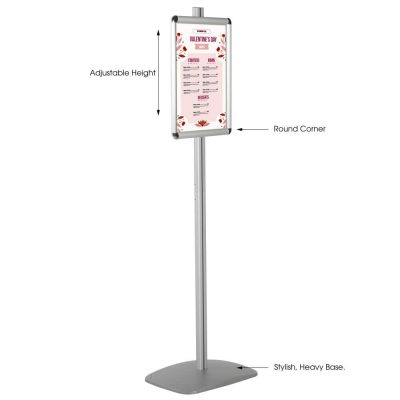 11x17 Adjustable Floor Menu Board & Floor Sign