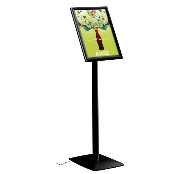 11" x 17" Flexible LED Light Box Floor Sign & Menu Stand Black