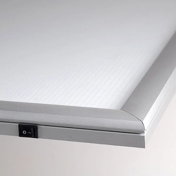 11"w x 17"h Smart Poster LED Light Box 1" Silver Aluminium Profile
