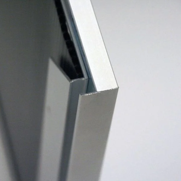 11x17 Slide In Frame - 0,93 inch Silver Mitred Profile, Single Sided 11x17 Slide In Frame - 0,93 inch Silver Mitred Profile, Single Sided