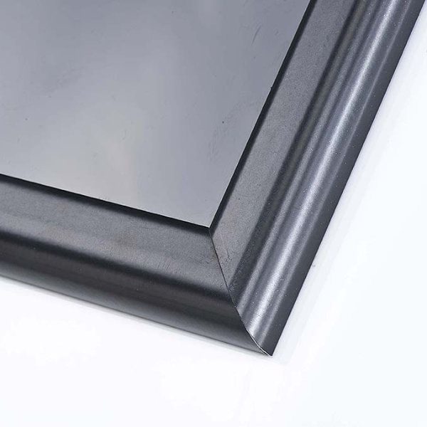 16"w x 22"h Write On Board Dry Wipe Black Aluminum Frame Black Surface
