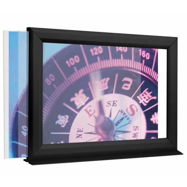 17w11h-Counter-Slide-In-Frame-1-inch-Black-Mitred-Profile
