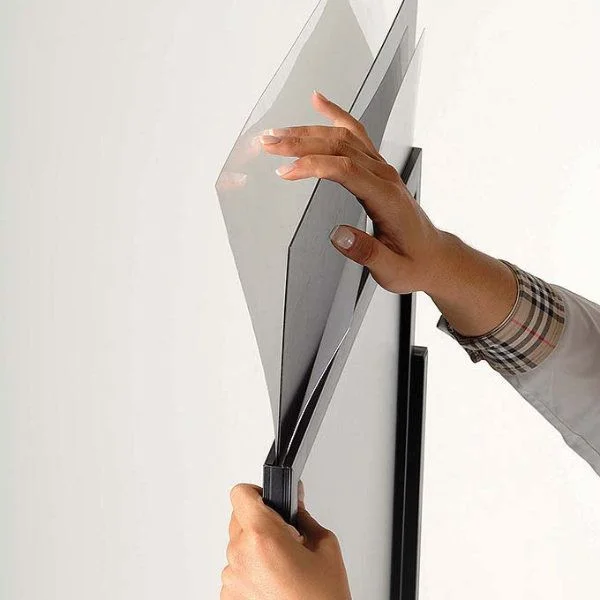 18"w x 24"h Eco Poster Display Stand Black 1 Tier Double Sided 18"w x 24"h Eco Poster Display Stand Black 1 Tier Double Sided