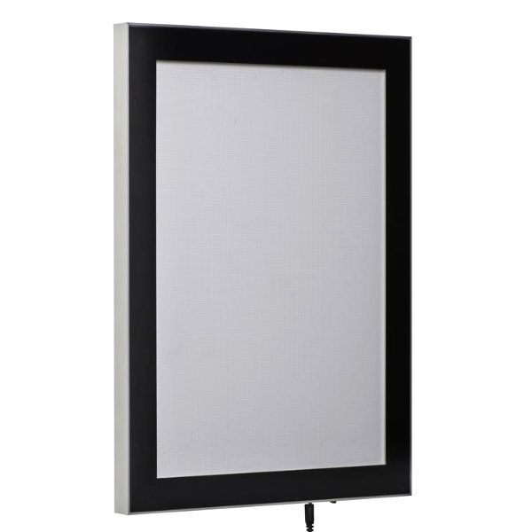 18×24 Magnetic Poster LED Light Box Black – Displays Market