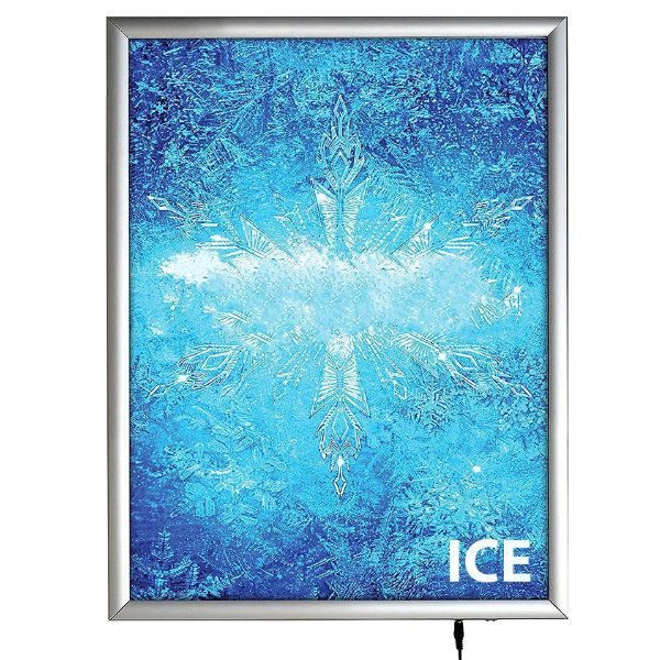 18"w x 24"h Smart Poster LED Light Box 1" Silver Aluminium Profile