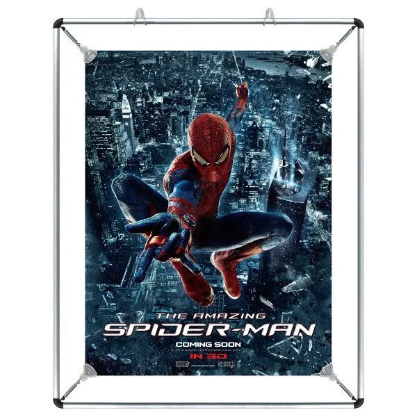 18"w x 24"h Stretch Poster Holder - Silver Aluminum Profile 18"w x 24"h Stretch Poster Holder - Silver Aluminum Profile