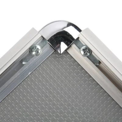 20x30 Snap Poster Frame - 1 inch Silver Color Profile Round Corner (6)