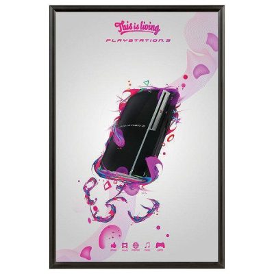 20x30 Snap Poster Frame - 1 inch Black Profile, Mitred Corner