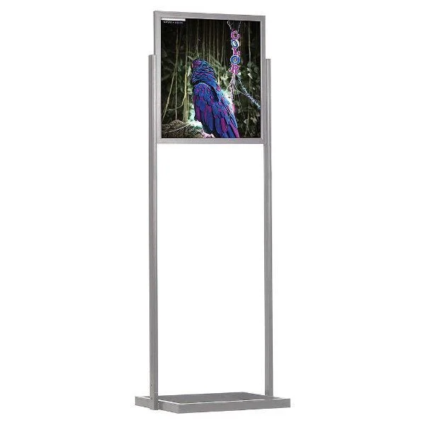 22"w x 28"h Eco Poster Display Stand Silver 1 Tier Double Sided 22"w x 28"h Eco Poster Display Stand Silver 1 Tier Double Sided