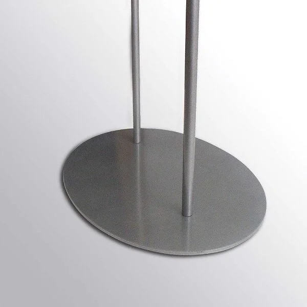 22"w x 28"h Oval Poster Display Stand - Silver Double Sided 22"w x 28"h Oval Poster Display Stand - Silver Double Sided