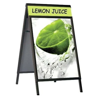 22x28 A Frame Board Premium Black Changeable Header