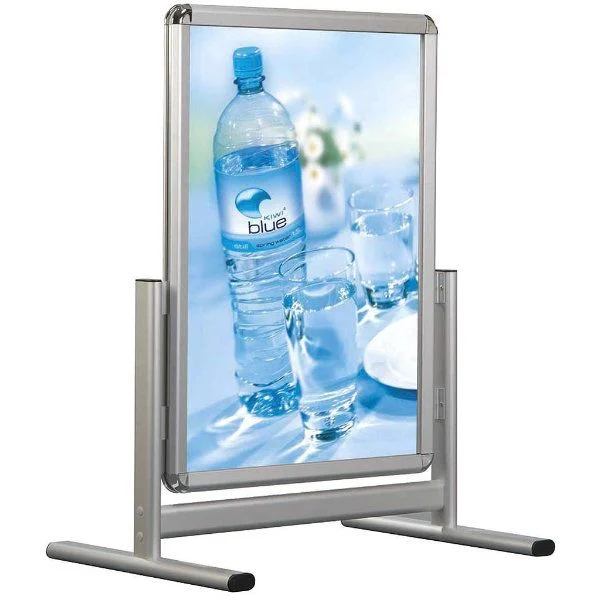 22x28 Al Maki Silver Aluminum Sidewalk Sign
