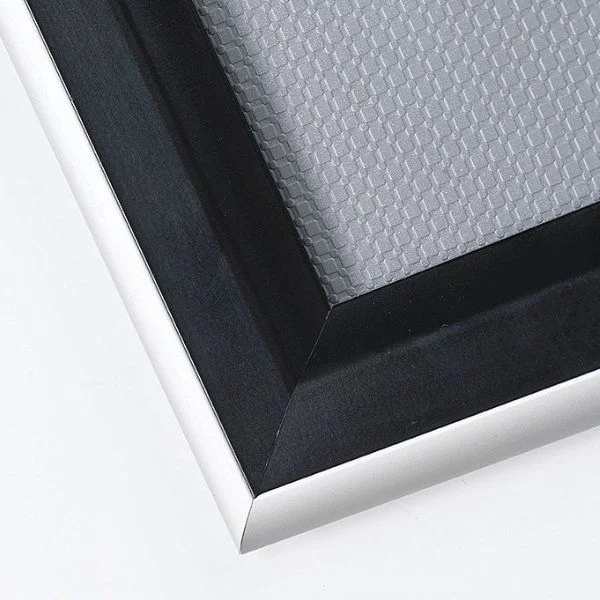 22x28 Double Color Snap Poster Frame - 1.58 inch Black-Silver 22x28 Double Color Snap Poster Frame - 1.58 inch Black-Silver