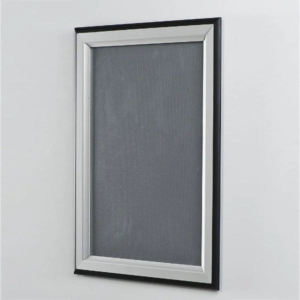 22x28 Double Color Snap Poster Frame - 1.58 inch Black-Silver 22x28 Double Color Snap Poster Frame - 1.58 inch Black-Silver