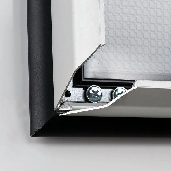 22x28 Double Color Snap Poster Frame - 1.58 inch Black-Silver 22x28 Double Color Snap Poster Frame - 1.58 inch Black-Silver