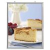 22x28 Slide In Frame - 1 inch Silver Mitred Profile Double Sided