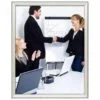 22x28 Snap Poster Frame - 1.25 inch Silver Profile, Safe Round Corner