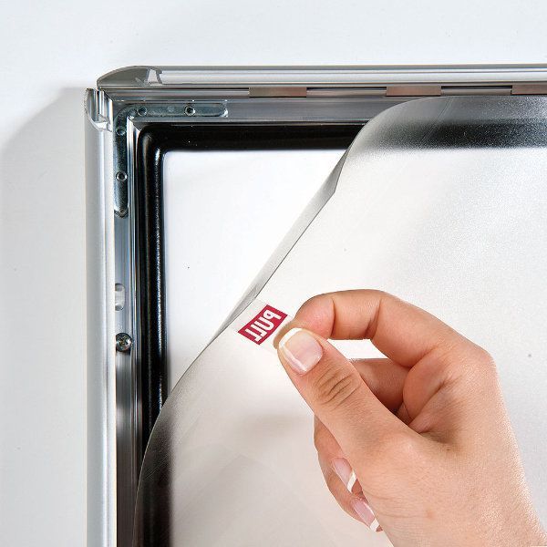 22x28 Weatherproof & Outdoor Snap Poster Frame 1 inch Silver Color