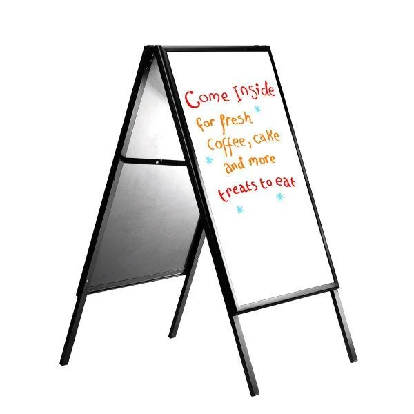 22x28 Write On A Frame Board Black Frame White Dry-wipe Surface 22x28 Write On A Frame Board Black Frame White Dry-wipe Surface