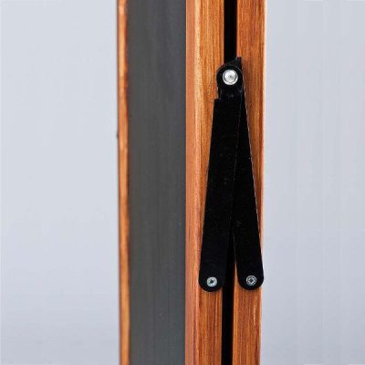 23-3/5x31-1/2 Wooden Stopper A Frame Board with Black Chalk Board