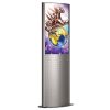 24"w x 36"h Deco Totem Poster Display Stand Silver Double Sided