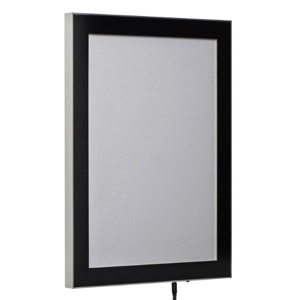 24"w x 36"h Magnetic Poster LED Light Box Black