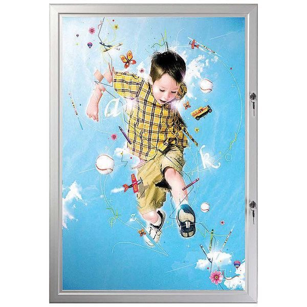 24"w x 36"h Poster Showboards Double Lock, Outdoor Use