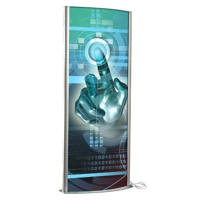 27"w x 67"h Totem Poster Display Stand Double Sided, With Light