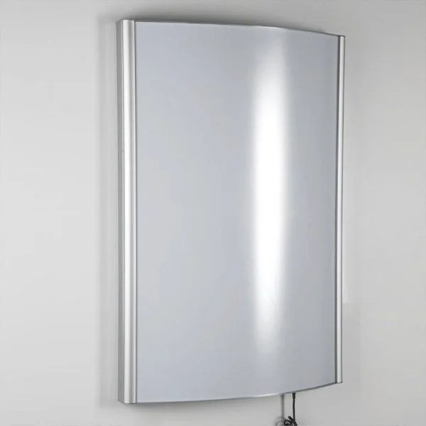 30"w x 40"h Convex Poster LED Light Box Silver Aluminum Single Sided 30"w x 40"h Convex Poster LED Light Box Silver Aluminum Single Sided