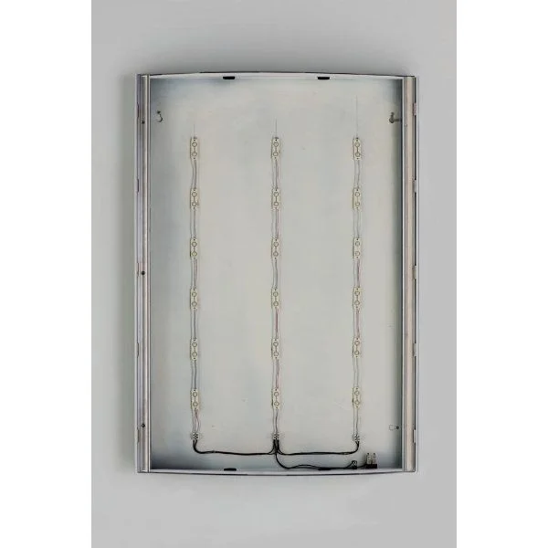 30"w x 40"h Convex Poster LED Light Box Silver Aluminum Single Sided 30"w x 40"h Convex Poster LED Light Box Silver Aluminum Single Sided