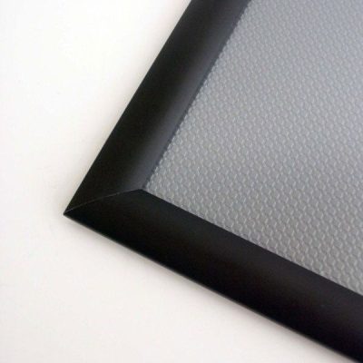 30x40 Snap Poster Frame - 1.25 inch Black Profile, Safe Round Corner