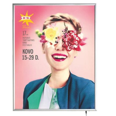 36"w x 48"h Smart Poster LED Light Box 1.38" Silver Aluminium Profile
