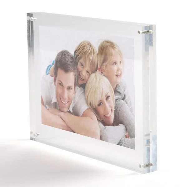 4"w x 4"h Tabletop Clear Acrylic Sign Frame 4"w x 4"h Tabletop Clear Acrylic Sign Frame
