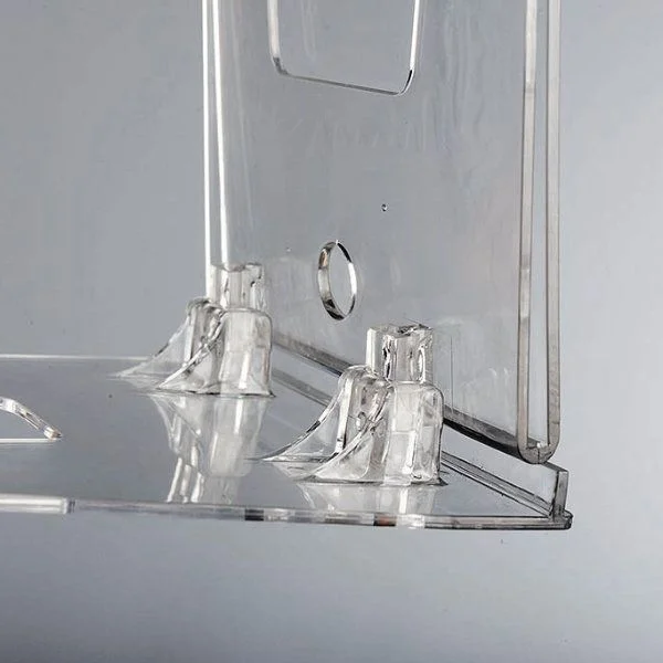 4"w x 6"h Foldable Clear Acrylic Brochure & Leaflet Holder