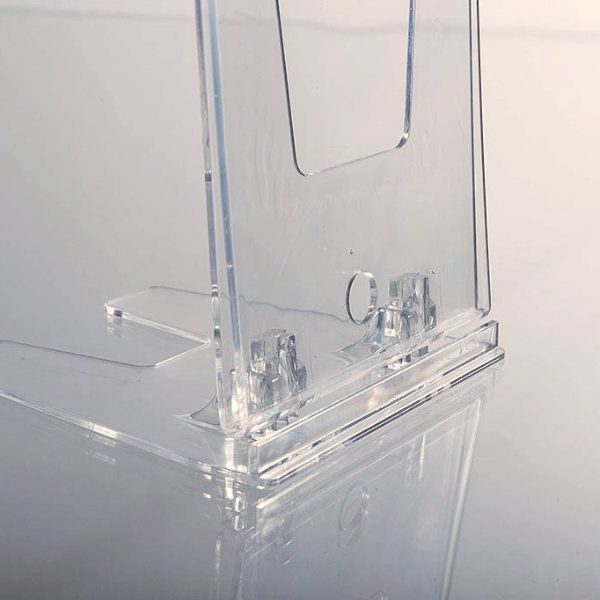 4"w x 6"h Foldable Clear Acrylic Brochure & Leaflet Holder