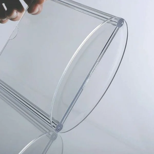 4"w x 6"h Oval Based Clear Acrylic Leaflet & Sign Holder