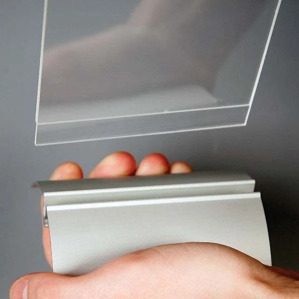 4"w x 6"h Swing Wing Sign Holder with Clear Acrylic Top 4"w x 6"h Swing Wing Sign Holder with Clear Acrylic Top