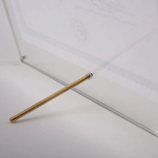 4"w x 6"h Table Top Clear Acrylic L Sign Frame 4"w x 6"h Table Top Clear Acrylic L Sign Frame