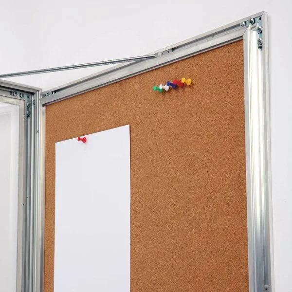 4x(8.5"w x 11h") Universal Showboard With Cork Aluminum Frame