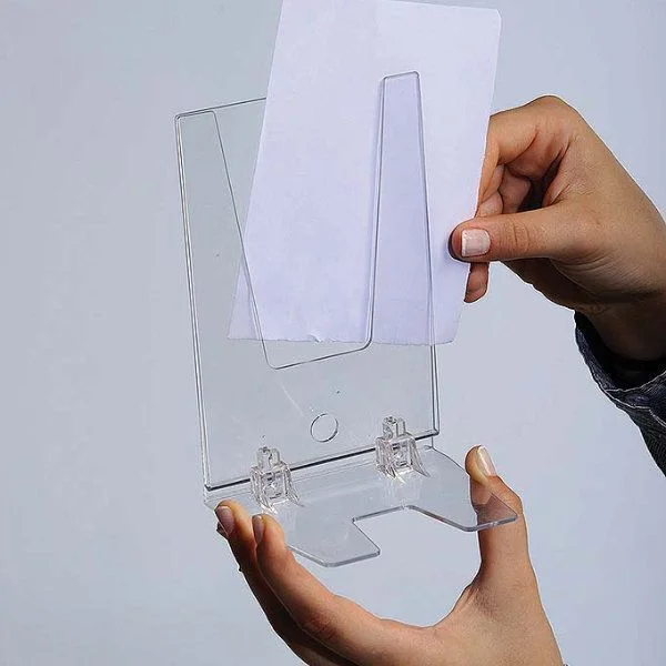 5"w x 7"h Foldable Clear Acrylic Brochure & Leaflet Holder 5"w x 7"h Foldable Clear Acrylic Brochure & Leaflet Holder