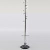 68" x 12" Coat Hanger with Umbrella Console, Ladder Coat Rack, Silver