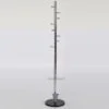 68" x 12" Coat Hanger with Umbrella Console, Ladder Coat Rack, Silver