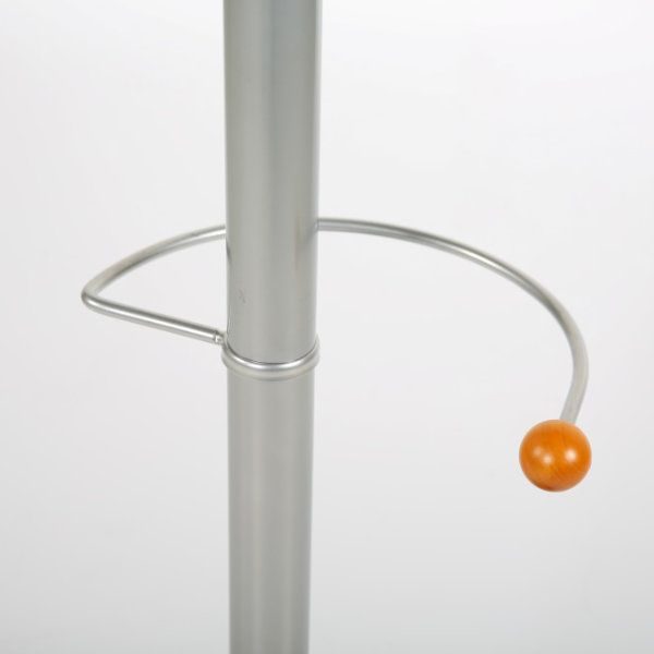 69" x 14" Metal Tube & Marble Base Coat Hanger, Sunflower Coat Rack