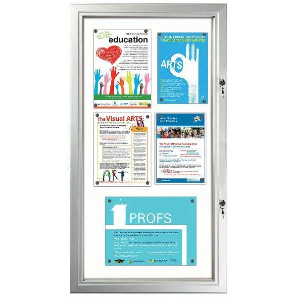 6x(8.5"w x 11h") Enclosed Magnetic Bulletin Board Outdoor Use 6x(8.5"w x 11h") Enclosed Magnetic Bulletin Board Outdoor Use