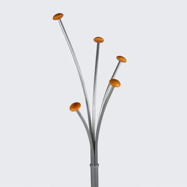 74" x 15" Metal Coat Hanger, Spring Coat Rack, Silver 74" x 15" Metal Coat Hanger, Spring Coat Rack, Silver
