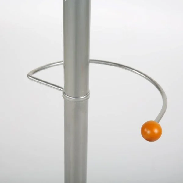 74" x 15" Metal Coat Hanger, Spring Coat Rack, Silver 74" x 15" Metal Coat Hanger, Spring Coat Rack, Silver