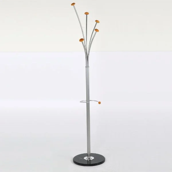 74" x 15" Metal Coat Hanger, Spring Coat Rack, Silver 74" x 15" Metal Coat Hanger, Spring Coat Rack, Silver