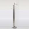 74" x 18" Stainless Steel Coat Hanger, Trio Coat Rack Silver