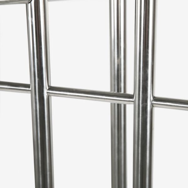 74" x 18" Stainless Steel Coat Hanger, Trio Coat Rack Silver