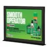 8.5x11 Counter Slide In Frame Black Mitred Profile Double Sided